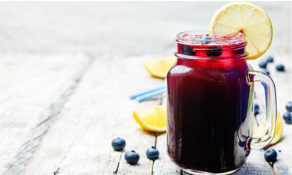 blueberry basil lemonade