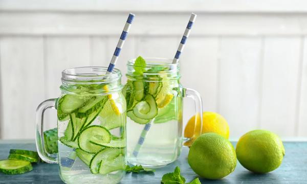cucumber mint infused water