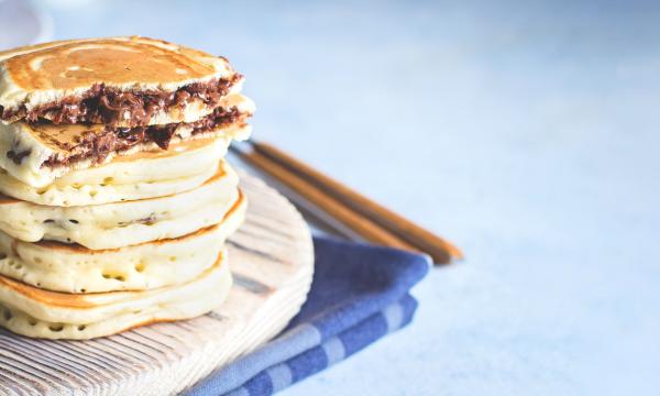 nutella stuffed pancakes