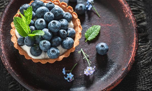 mini blueberry tarts
