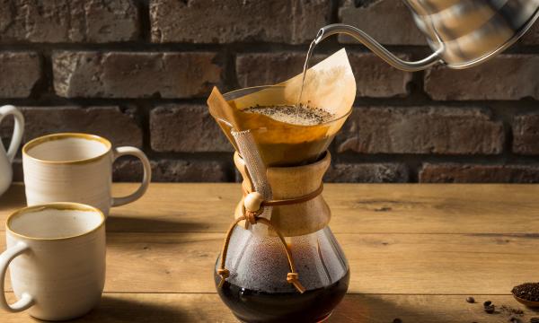 pour-over coffee
