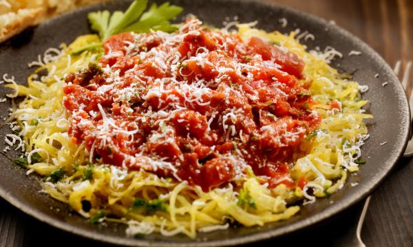 spaghetti squash with marinara sauce healthy dinner recipes