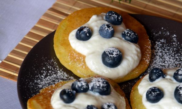 blueberry cottage cheese pancakes 