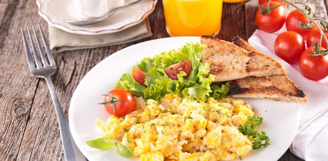 The Perfect Scrambled Eggs For Breakfast 