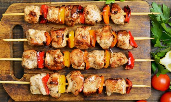 grilled chicken and veggie kebabs healthy dinner recipes