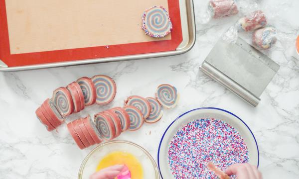 holiday pinwheel cookies