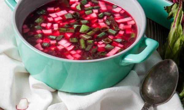 radish and beetroot soup