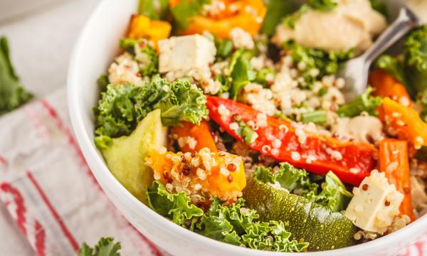 quinoa salad with roasted vegetables 