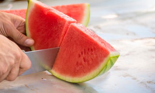 cut watermelon